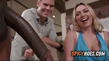 Hubby Watches Russian Wife Take His Black Coworker's Massive Cock in Cuckold Session
